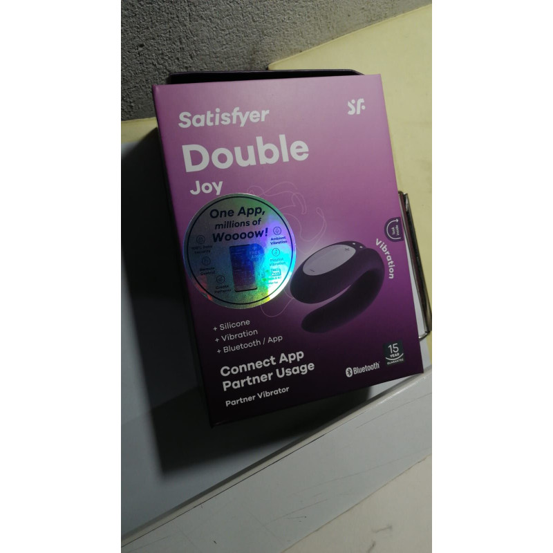 Смарт-вібратор для пар Satisfyer Double Joy Violet (м'ята упаковка)