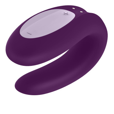 Смарт-вібратор для пар Satisfyer Double Joy Violet (м'ята упаковка)
