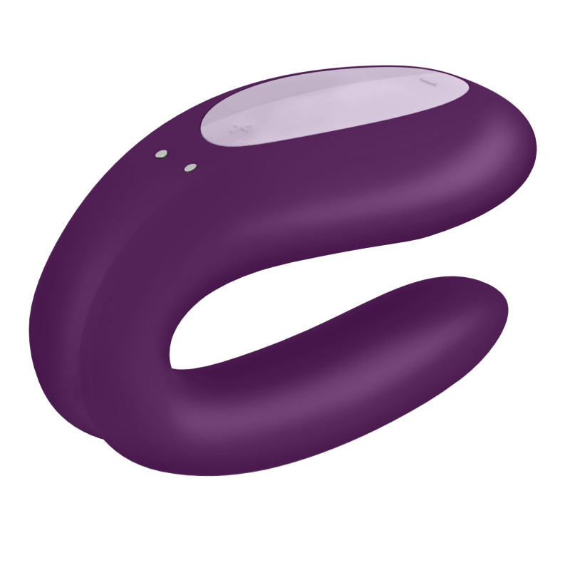 Смарт-вібратор для пар Satisfyer Double Joy Violet (м'ята упаковка)