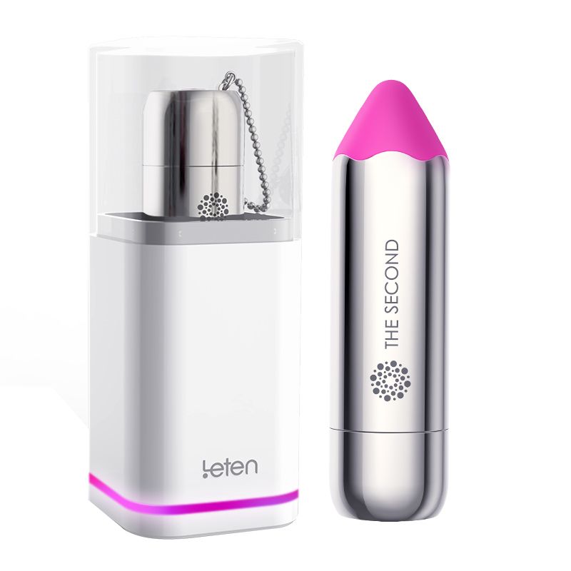 Вібропуля Leten The Second pretty pink з індукційної зарядкою, водонепроникна, дуже потужна