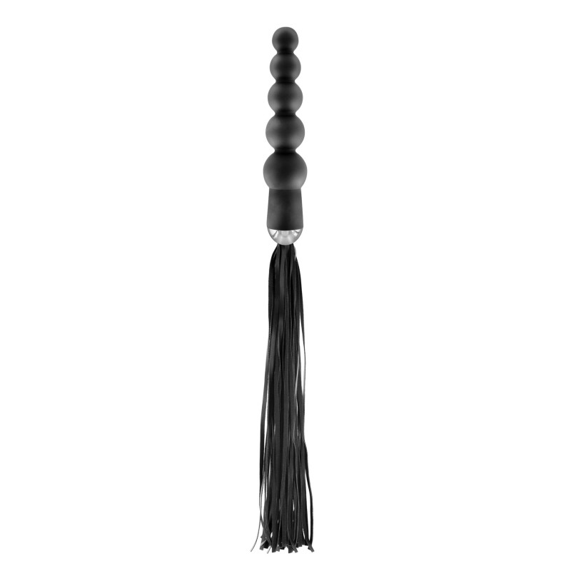 Флогер з ручкою - анальними намистом Fetish Tentation Whip with Rosary Handle