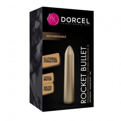 Вібропуля Dorcel Rocket Bullet Gold перезаряжаюча