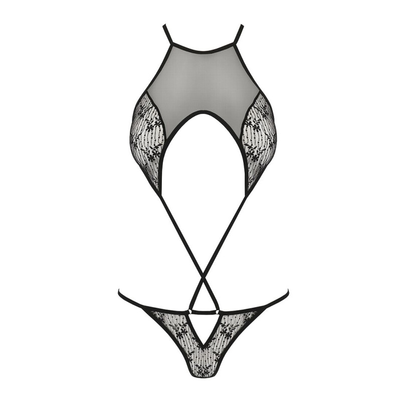 Ажурна еротичне боді AZALIA BODY black L/XL Passion
