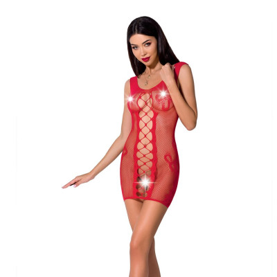 Відверта сукня-сітка Passion BS073 Red