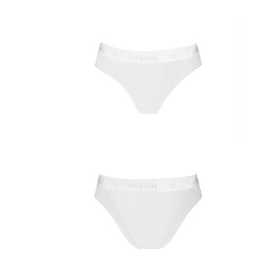 Трусики з прозорою вставкою Passion PS002 PANTIES White, size M