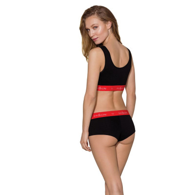 Спортивний топ на широких бретелях Passion PS003 TOP Black, size M