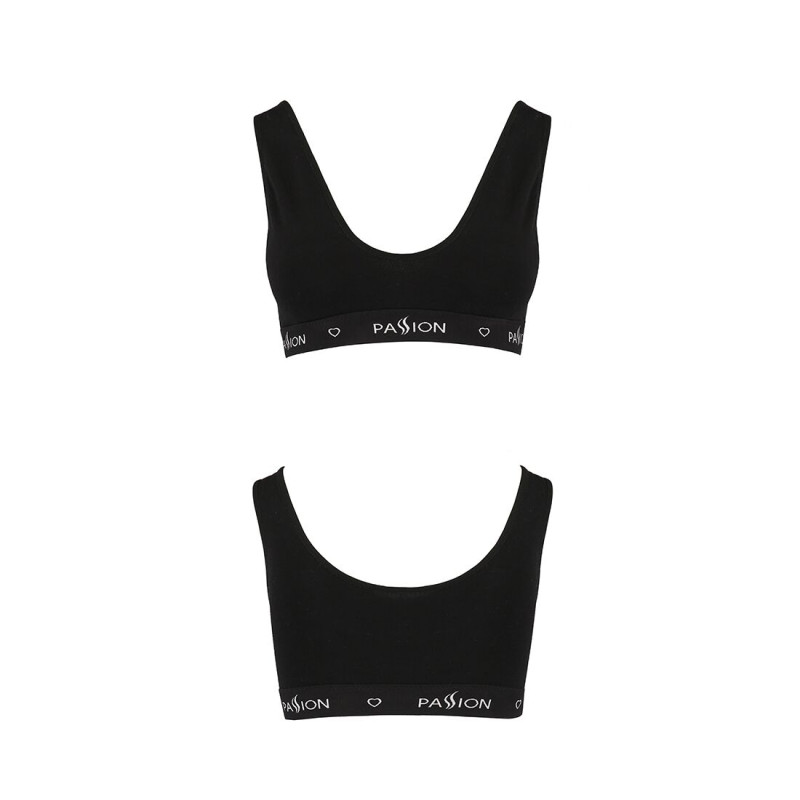 Спортивний топ з широкою резинкою Passion PS004 TOP black, size S