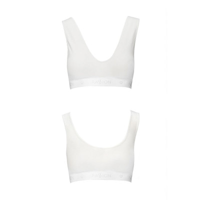Спортивний топ з еластичної бавовни Passion PS005 TOP White, size M