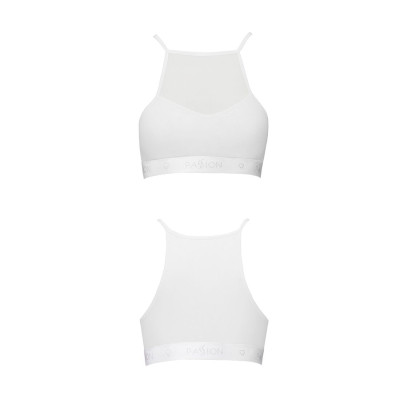 Спортивний топ з прозорою вставкою Passion PS006 TOP White, size M