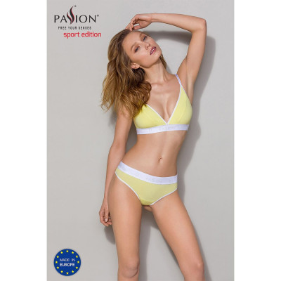 Спортивні трусики-стрінги Passion PS007 PANTIES yellow, size S