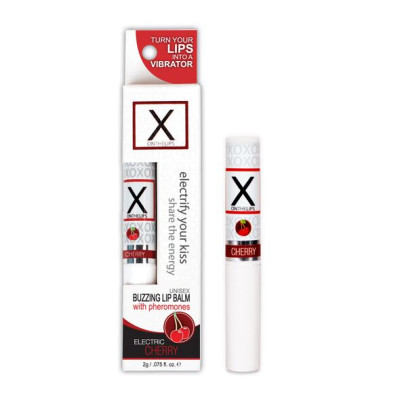 Стимулюючий бальзам для губ унісекс Sensuva X on the Lips - Вишня Стимулюючий бальзам для губ унісекс Sensuva X on the Lips - Вишня