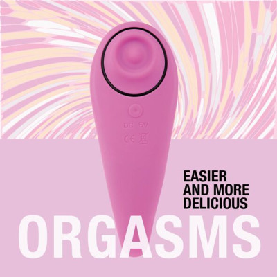 Пульсатор для клітора плюс вібратор FeelzToys - FemmeGasm Tapping and Tickling Vibrator Pink