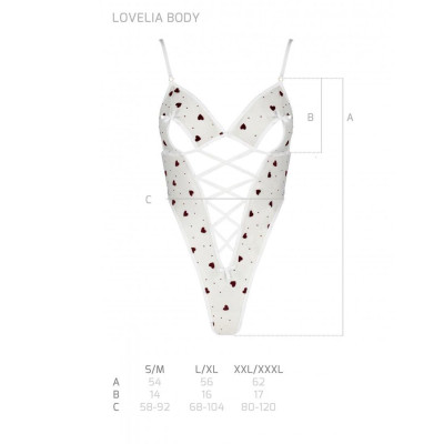Еротичне боді LOVELIA BODY white XXL/XXXL - Passion