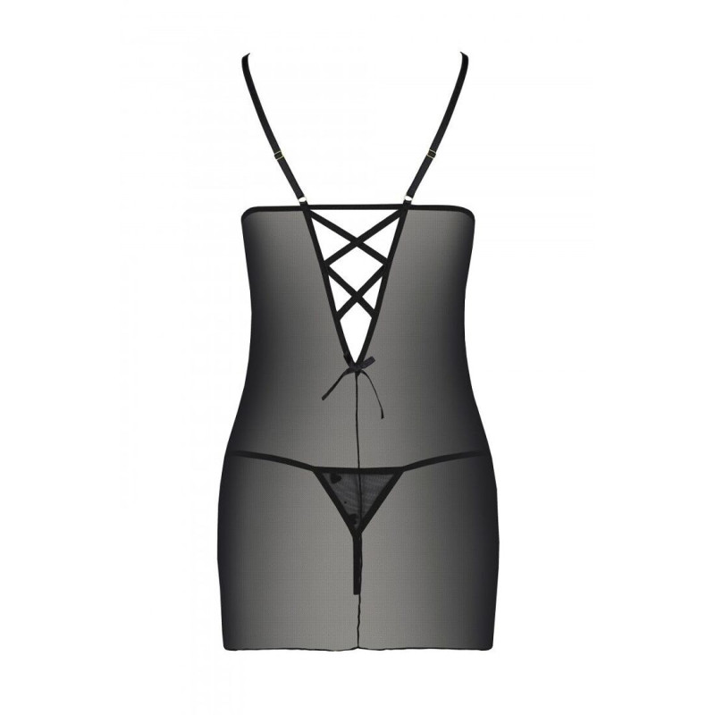 Еротична сорочка LOVELIA CHEMISE black XXL/XXXL - Passion