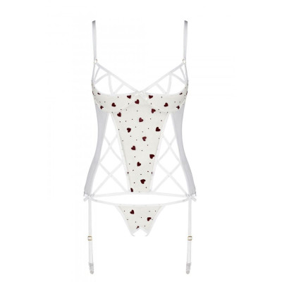 Еротичний корсет LOVELIA CORSET White L/XL - Passion