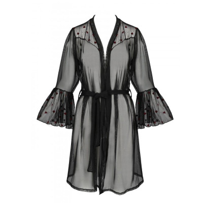 Еротичний пенюар LOVELIA PEIGNOIR black S/M - Passion