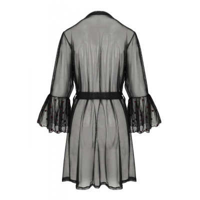 Еротичний пенюар LOVELIA PEIGNOIR Black XXL/3XL - Passion