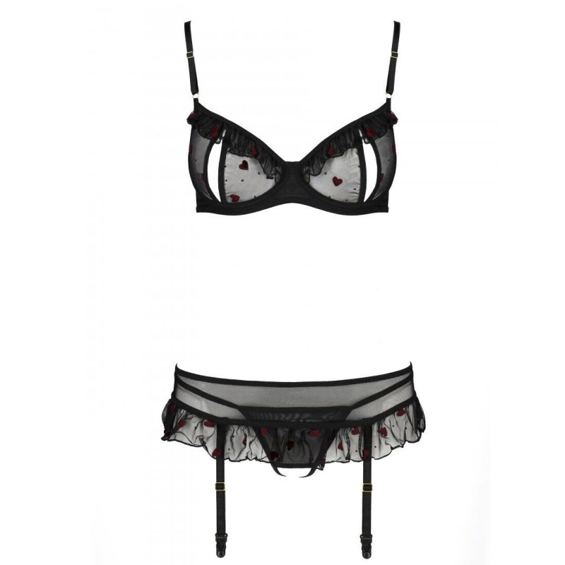Еротичний комплект LOVELIA SET black XXL/XXXL - Passion