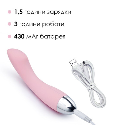 Вібратор для точки G з інтелектуальним режимом Svakom Amy Pale Plink