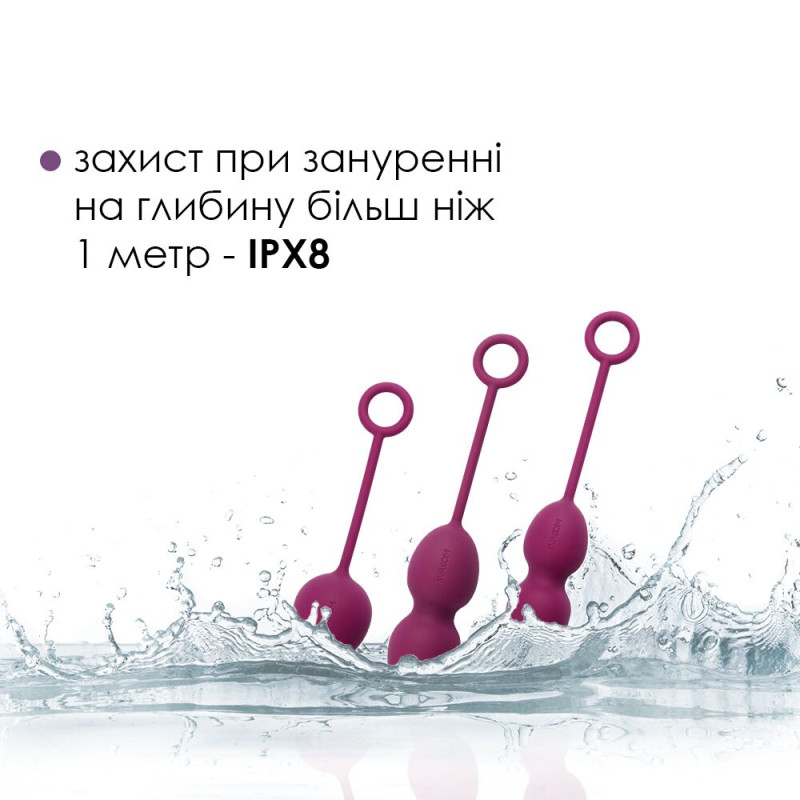 Набір вагінальних кульок Svakom Nova Violet зі зміщеним центром важкості