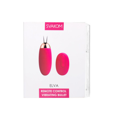 Віброяйце з пультом управління Svakom Elva Plum Red