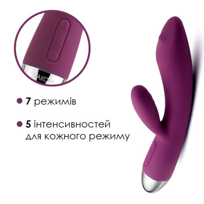 Вібратор кролик з перлиновою стимуляцією точки G Svakom Trysta Violet