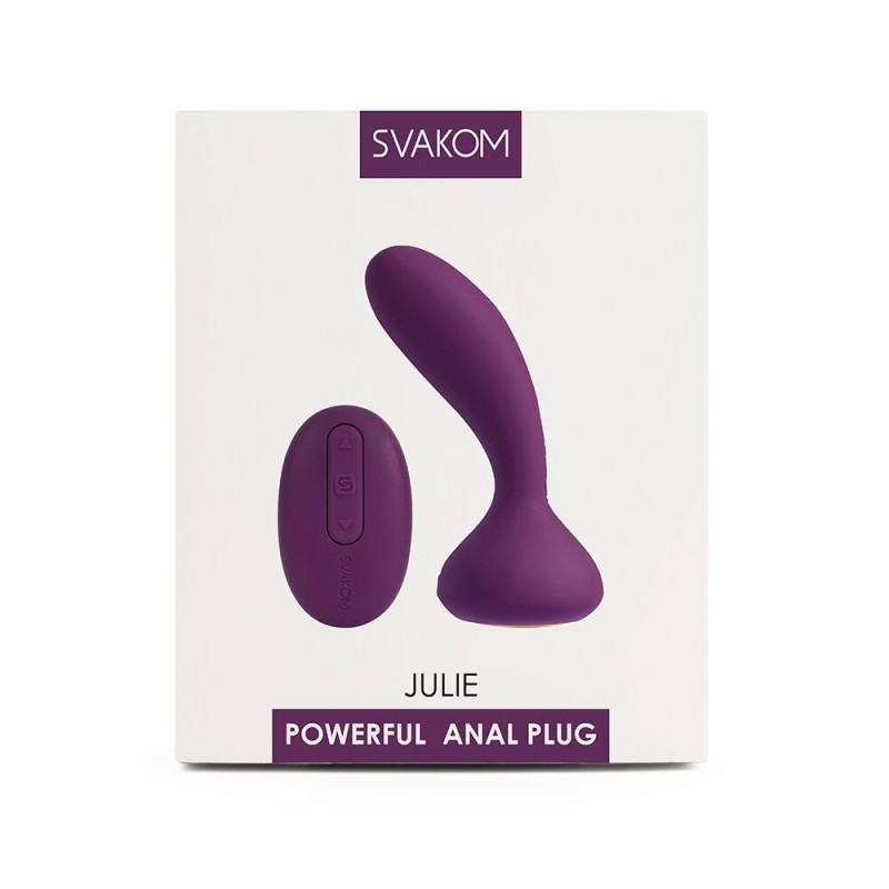 Масажер простати і вібратор точки G з пультом Svakom Julie Violet