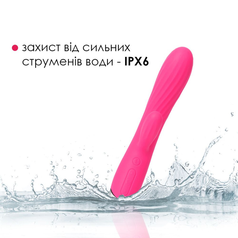 Інтелектуальний вібратор кролик з підігрівом Svakom Angel Plum Red
