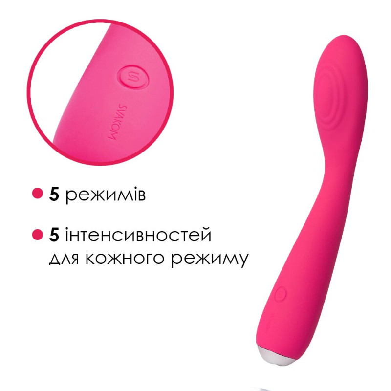 Вібратор для клітора і точки G Svakom Iris Plum Red