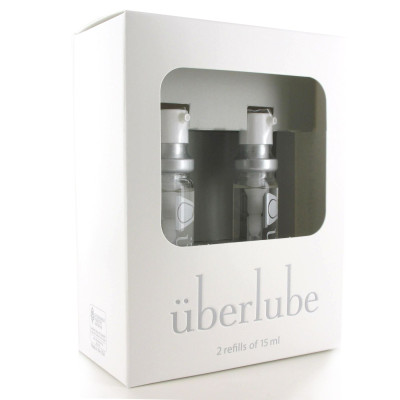 Преміум лубрикант 3 в 1 на силіконовій основі Uberlube Good-to-Go Refills (2 шт по 15 мл)