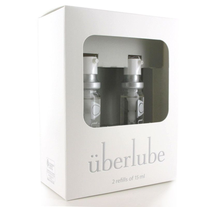 Преміум лубрикант 3 в 1 на силіконовій основі Uberlube Good-to-Go Refills (2 шт по 15 мл)