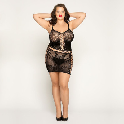 Плаття-сітка з бабочками Plus Size