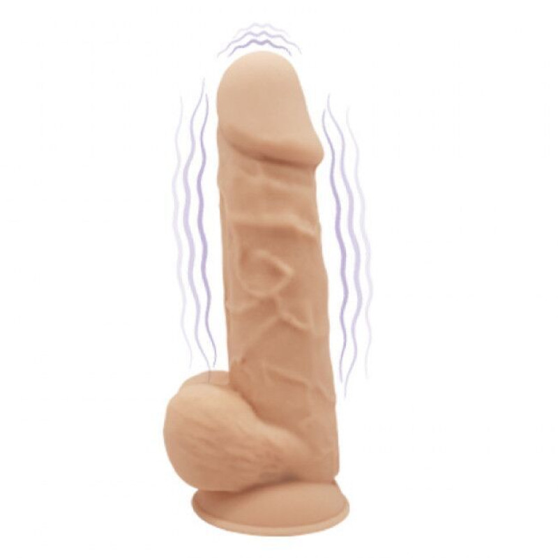 Фалоімітатор з вібрацією SilexD Norman Vibro Flesh (MODEL 1 size 8,5in) (м'ята упаковка)
