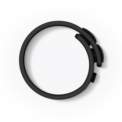Регулируемое ерекційне кільце на кнопках Love To Love HERO RING - Black ONYX