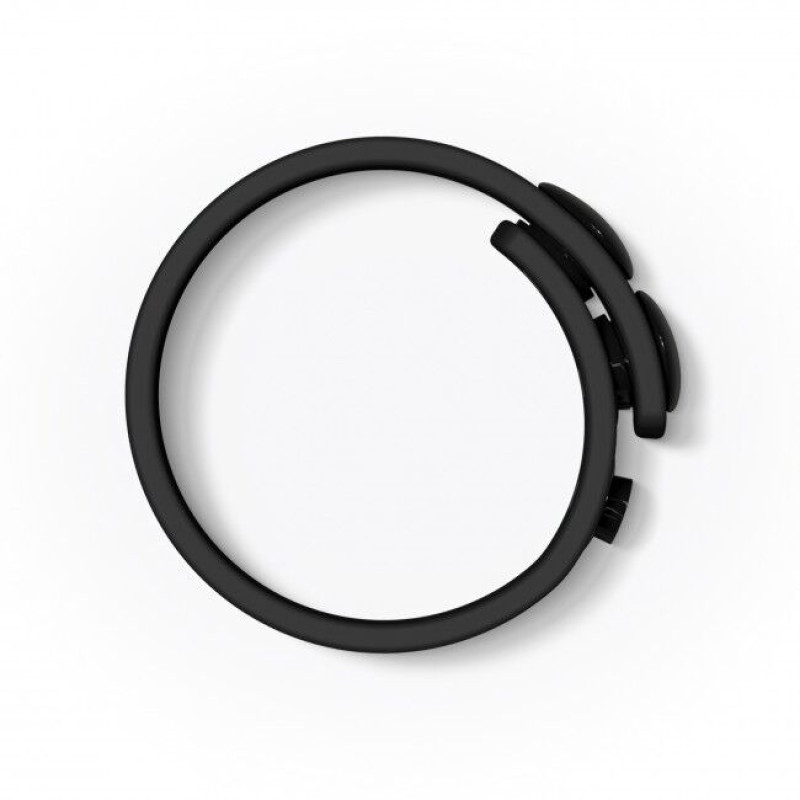 Регулируемое ерекційне кільце на кнопках Love To Love HERO RING - BLACK ONYX