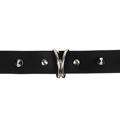 Чокер з шипами та поводком Art of Sex - Collar Spikes and Leash