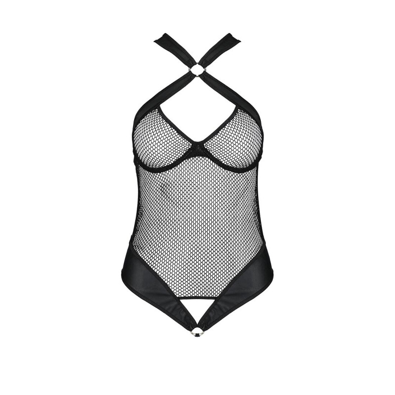 Сітчатий боди з халтером Amanda Body black S/M - Passion