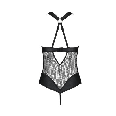 Сітчатий боди з халтером Amanda Body Black XXL/3XL - Passion