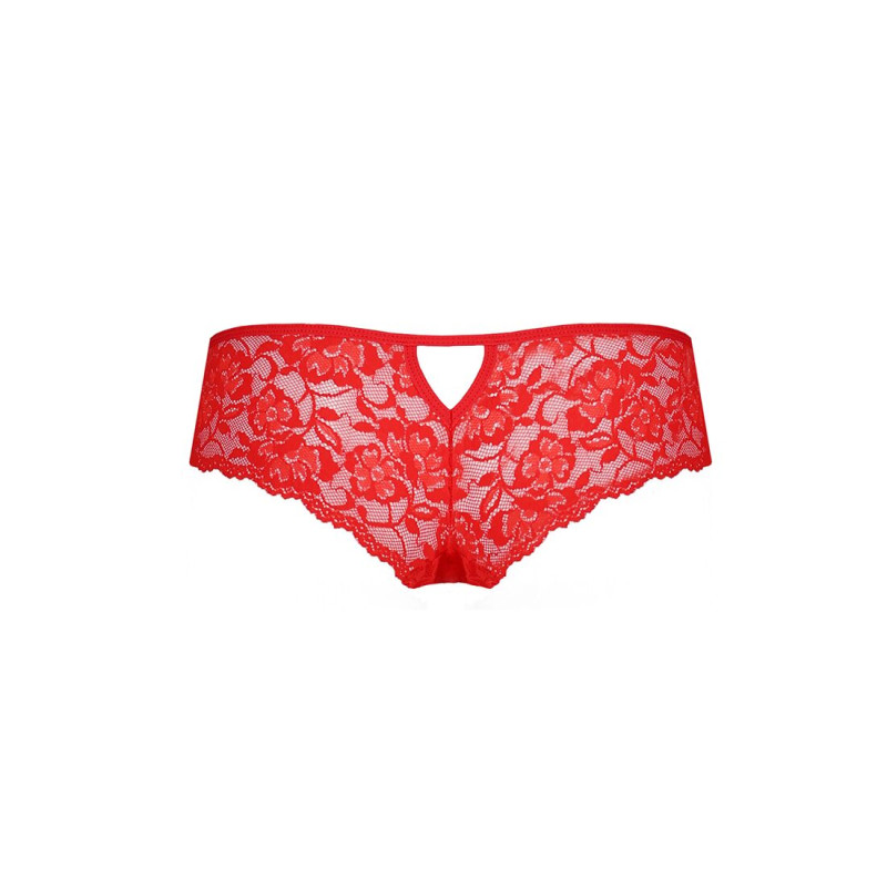 Трусики-бразиліана з кольорового мережива Raja Thong red XXL/XXXL - Passion