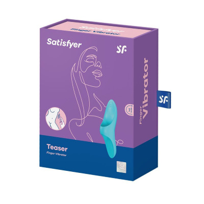 Вібратор на палець Satisfyer Teaser Light Blue (м'ята упаковка)