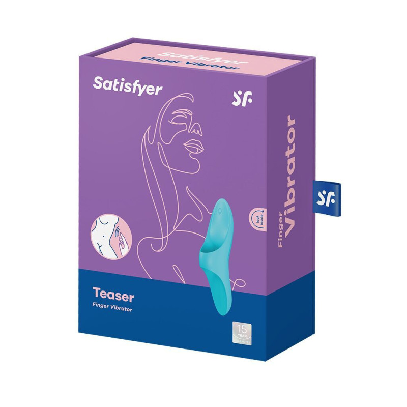 Вібратор на палець Satisfyer Teaser Light Blue (м'ята упаковка)