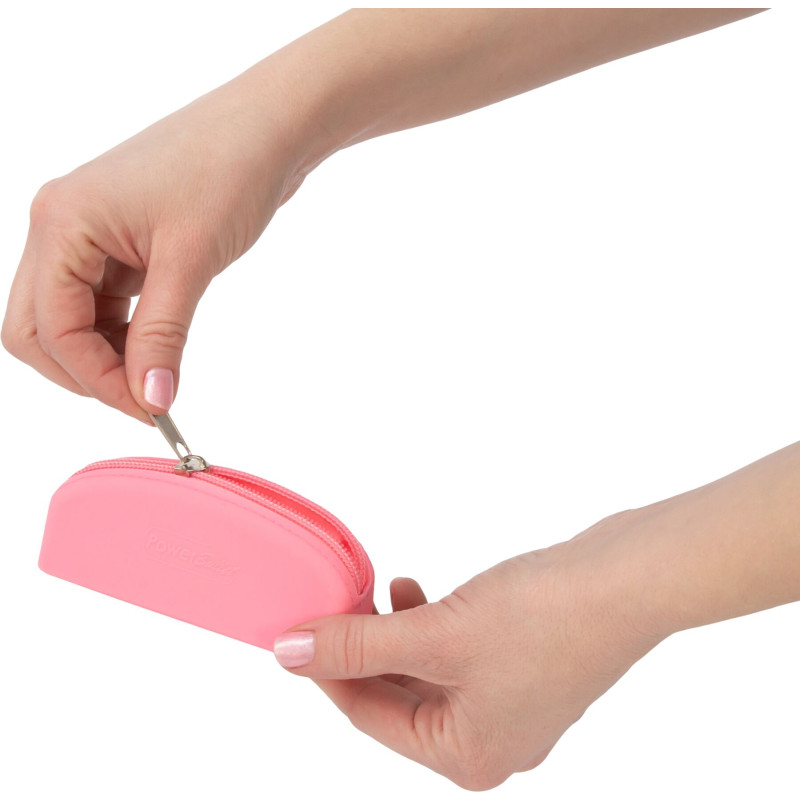 Сумка для зберігання секс-іграшок PowerBullet - Silicone Zippered Bag Pink