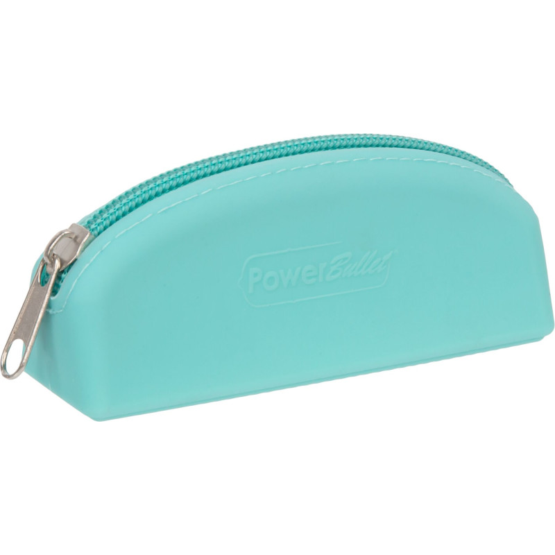 Сумка для зберігання секс-іграшок PowerBullet - Silicone Zippered Bag Teal