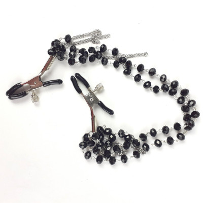 Зажими для сосків Art of Sex - Nipple clamps Sexy Jewelry Black