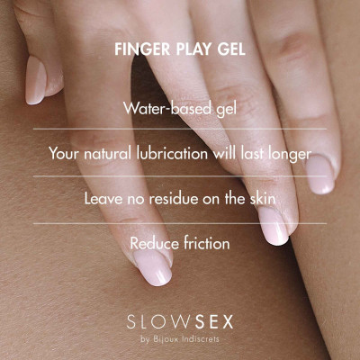 Гель-змазка для мастурбації Bijoux Indiscrets SLOW SEX - Finger play gel 30мл