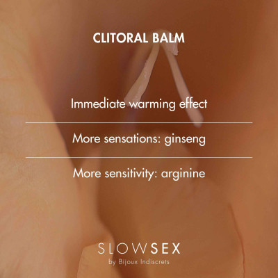 Розігріваючий бальзам для клітора Bijoux Indiscrets SLOW SEX - Clitoral balm 10 мл