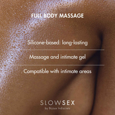 Силіконовий гель для масажу всього тіла Bijoux Indiscrets Slow Sex Full body massage 50 мл