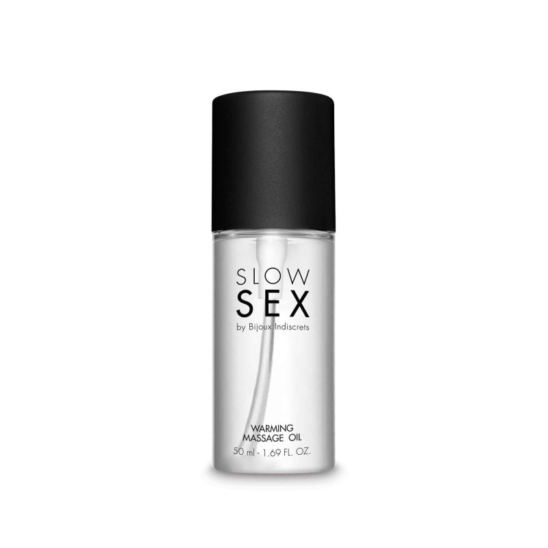 Розігріваюче їстівне масажне масло Bijoux Indiscrets SLOW SEX - Warming massage oil 50 мл