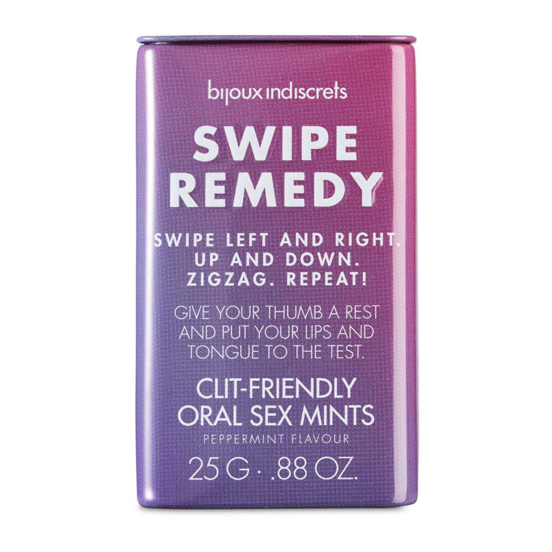 М'ятні цукерки Bijoux Indiscrets Swipe Remedy – clitherapy oral sex mints, термін 31.08.23