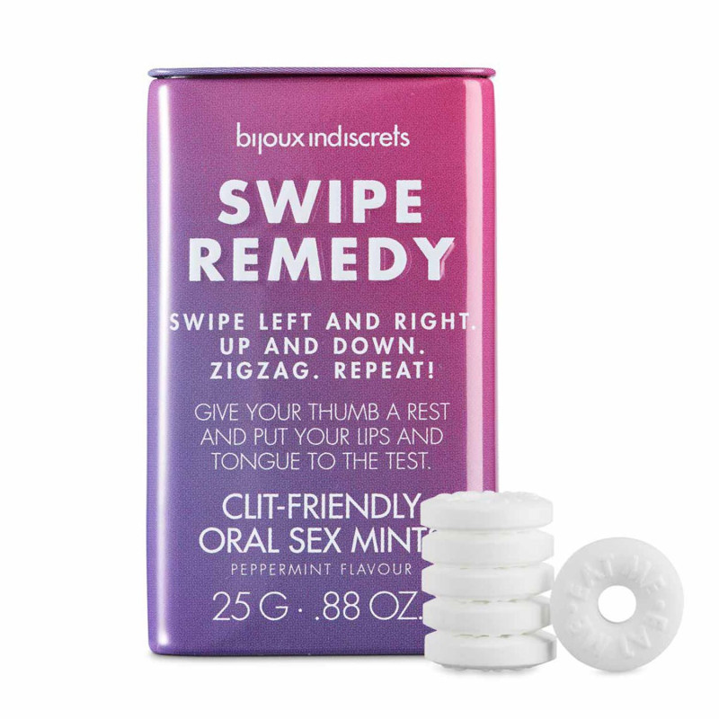 М'ятні цукерки Bijoux Indiscrets Swipe Remedy – clitherapy oral sex mints, термін 31.08.23